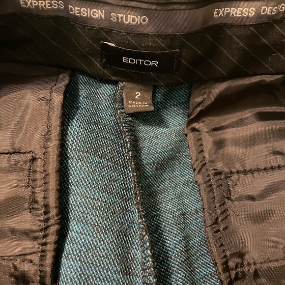 Express pin stripped Editor pant size 2 - Picture 3 of 3